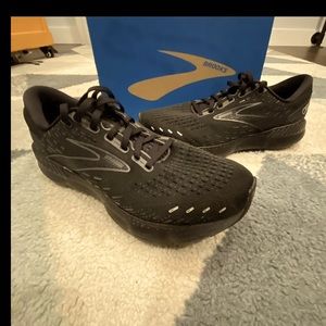 Brooks Mens Glycerin 19 Cushion Neutral Black Wide Street Running Shoes S: 10